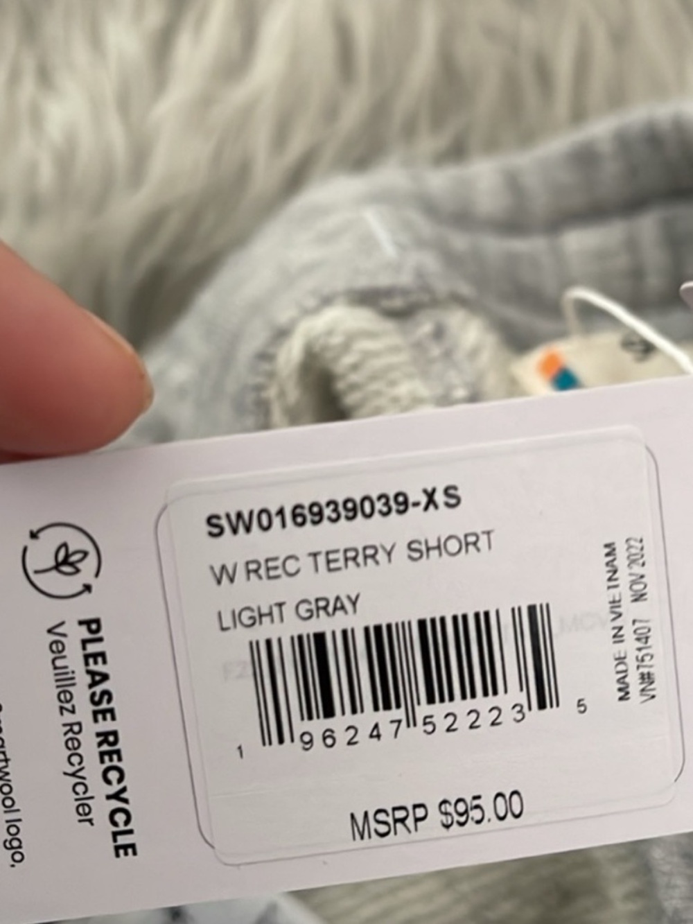 Smartwool Light Gray and Charcoal Shorts